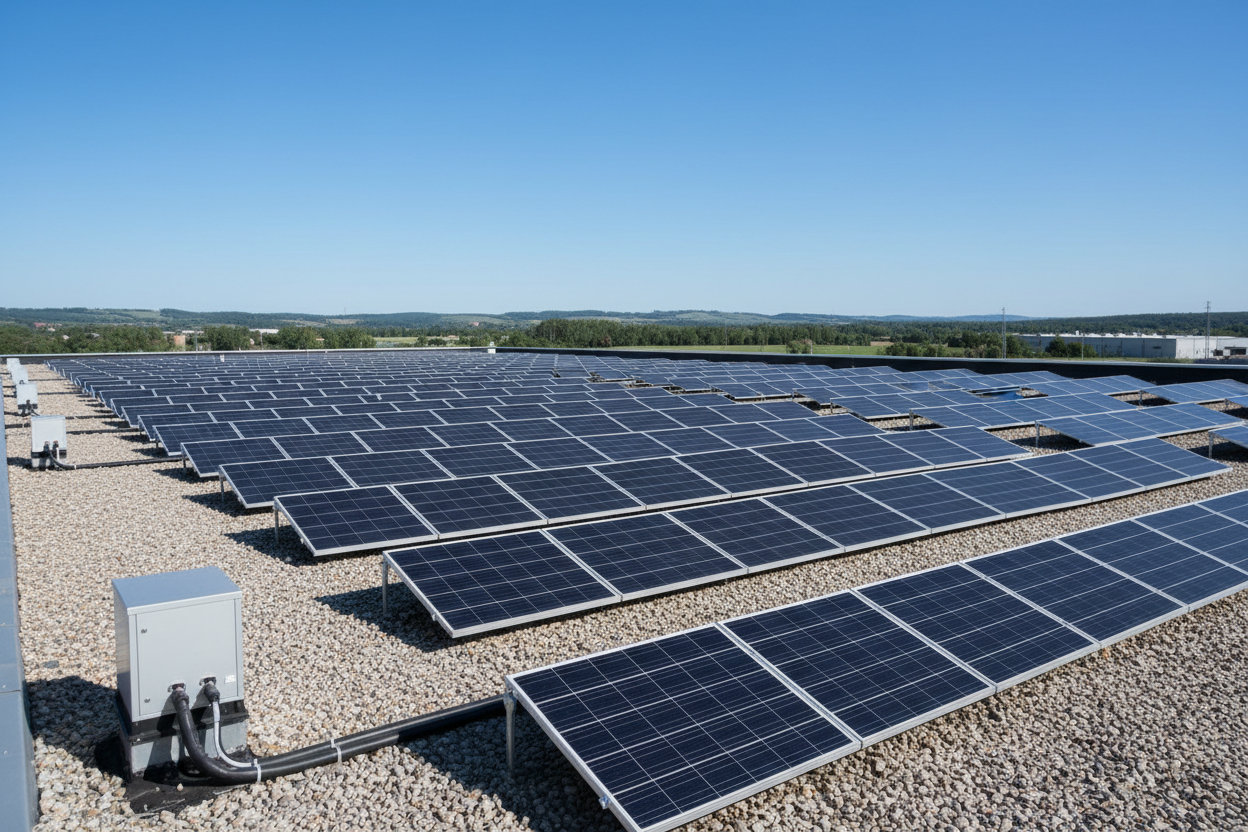 Solar panels background